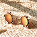 Small cap earrings