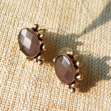 Small cap earrings