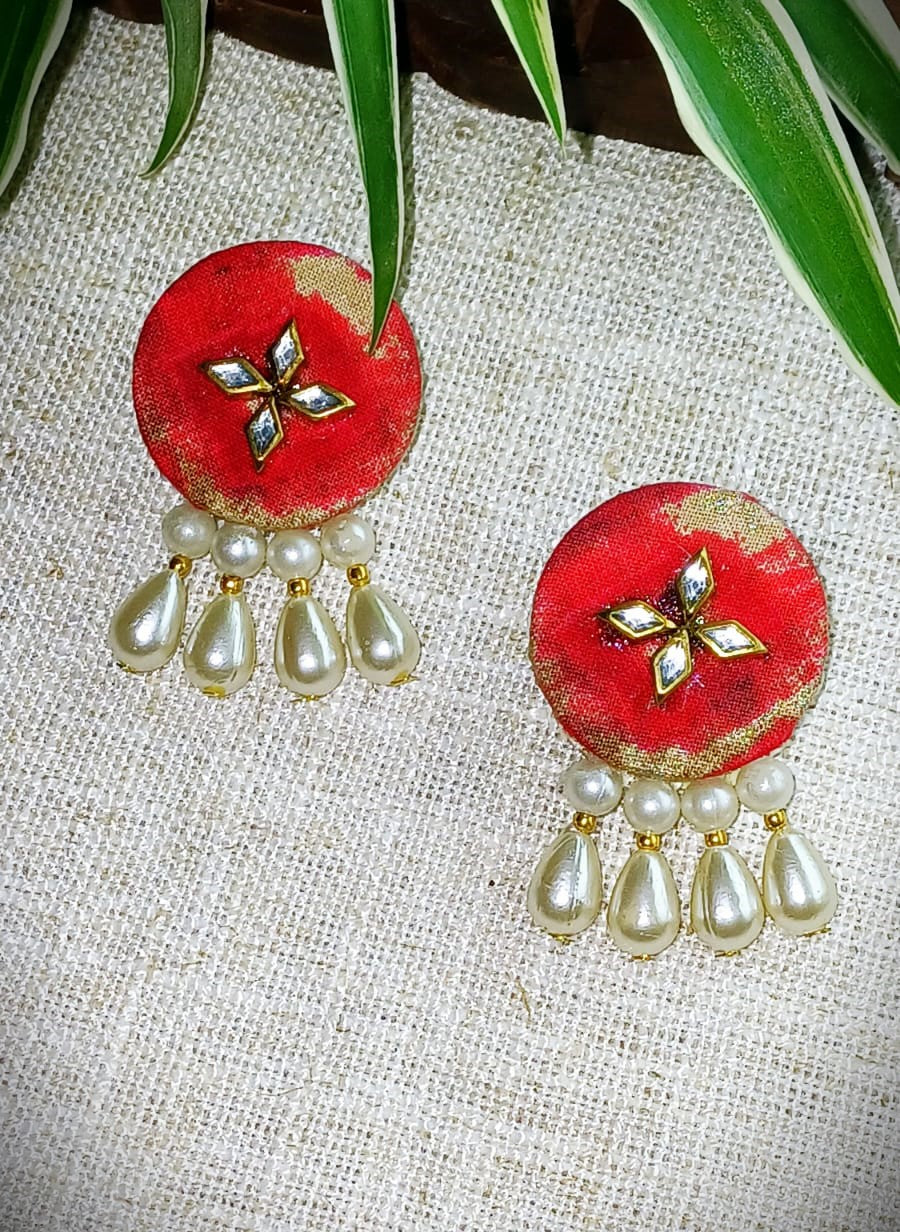 WHITE CHARMS EARINGS