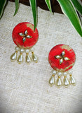 WHITE CHARMS EARINGS